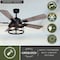 Vaxcel Elburn Black Farmhouse Ceiling Fan with Caged Drum LED Light Kit and Remote F0094 - alternate 5